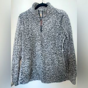 Fuzzy Zip Up Jacket